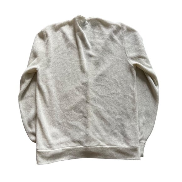 Christian Dior Mens Large Vintage Ivory Button-Up Cardigan Sweater Acrylic Blend - Picture 5 of 8